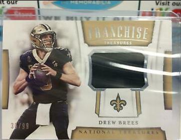 Drew Brees Football Cards 2018 National Treasures Franchise