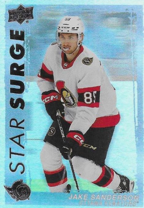 Jake Sanderson #SS-19 Hockey Cards 2023 Upper Deck Star Surge