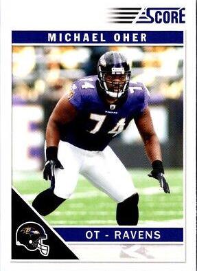 Michael Oher #25 Football Cards 2011 Panini Score