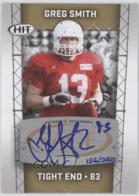 Greg Smith #A16 Football Cards 2011 Sage Hit Autographs