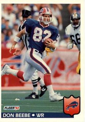 Don Beebe #19 Football Cards 1992 Fleer