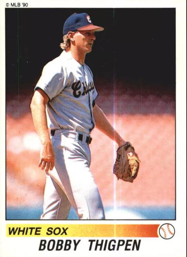 Bobby Thigpen #50 Baseball Cards 1990 Panini Stickers