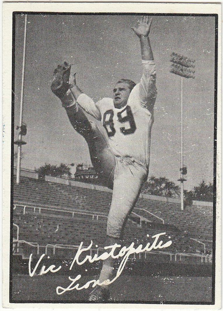 Vic Kristopaitis #10 Football Cards 1961 Topps CFL