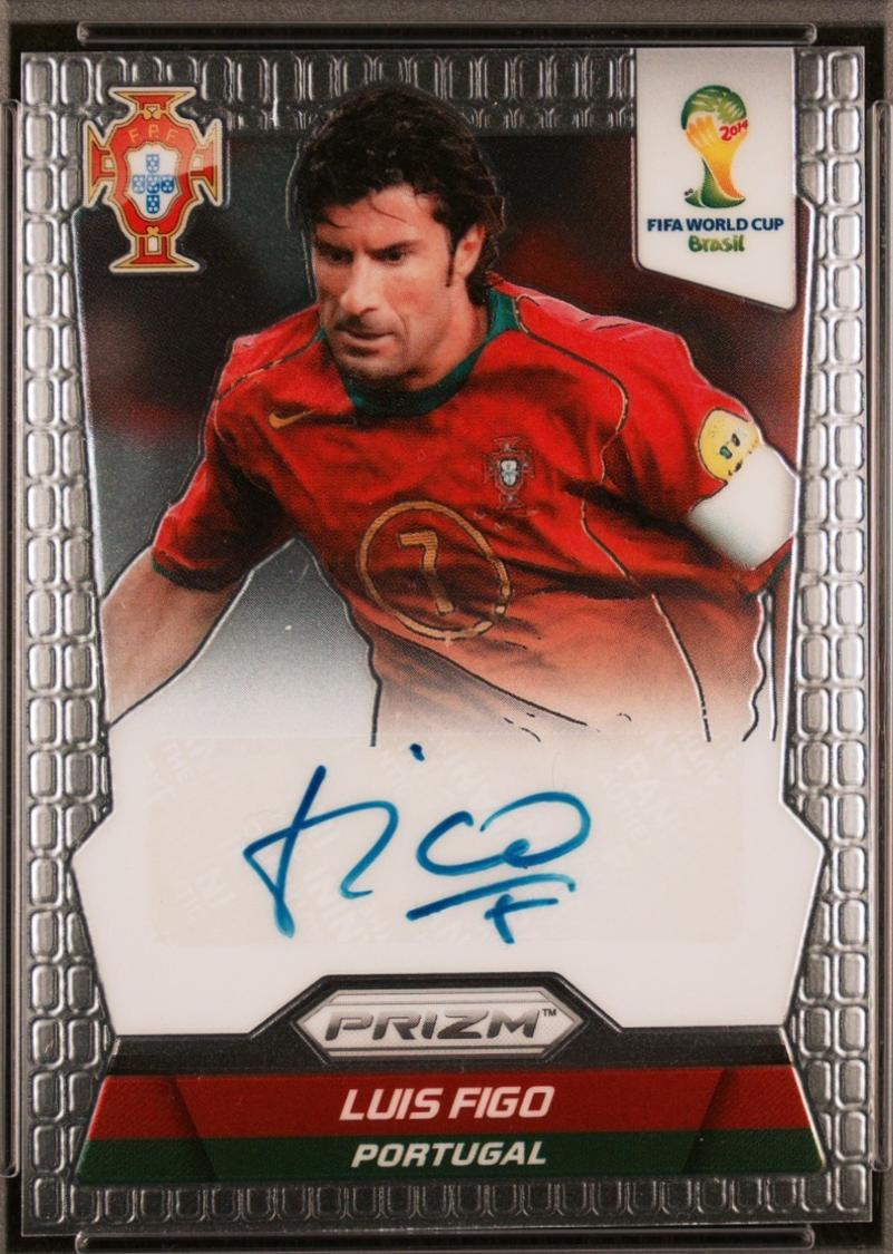 Luis Figo #SLF Soccer Cards 2014 Panini Prizm World Cup Signatures