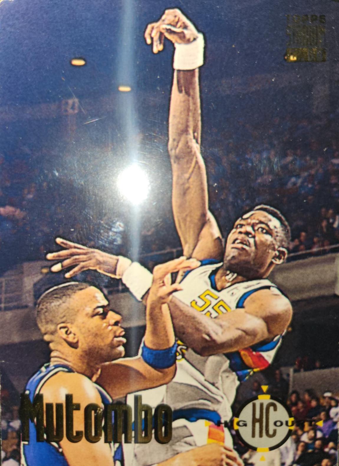Dikembe Mutombo #63 Basketball Cards 1993 Stadium Club