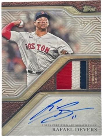 Rafael Devers #TRAP2-RD 2024 Topps Update Reverence Autograph Patch Baseball