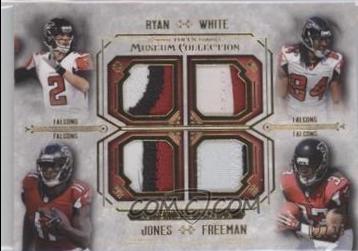Devonta Freeman / Roddy White / Matt Ryan / Julio Jones #FPQR-RWJF Football Cards 2014 Topps Museum Collection 4 Player Quad Relics