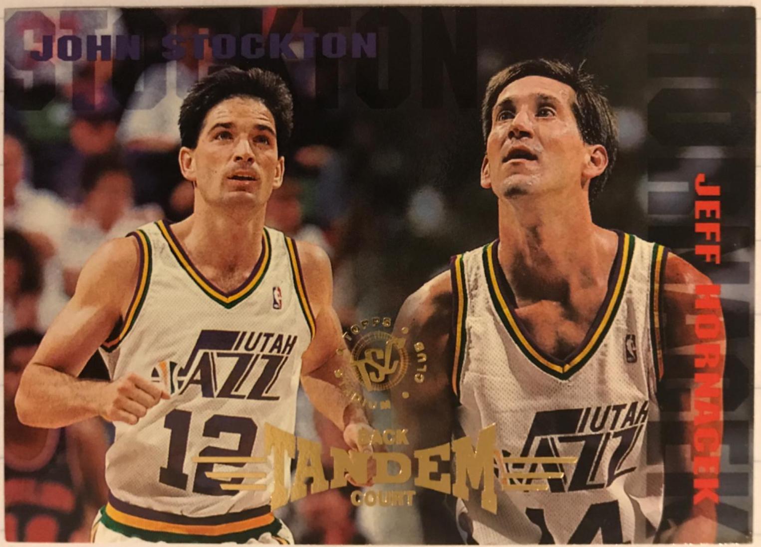 John Stockton / Jeff Hornacek #277 1994-95 Stadium Club Basketball