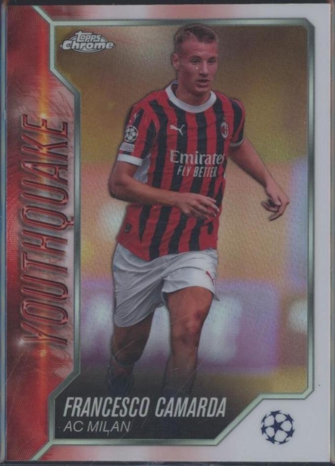 Francesco Camarda #YQ-16 Soccer Cards 2024 Topps Chrome UEFA Youthquake