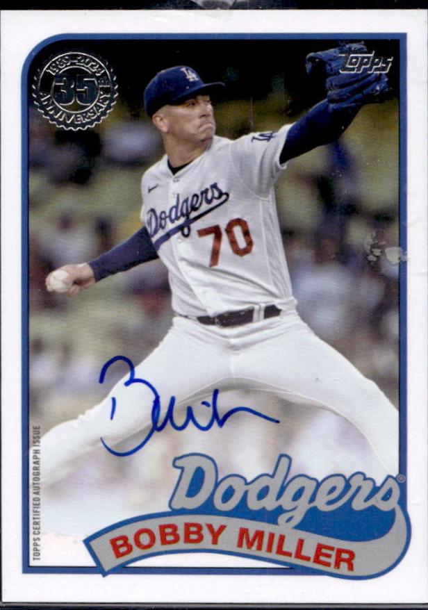 Bobby Miller #89BA2-BM 2024 Topps Update 1989 Autograph Baseball