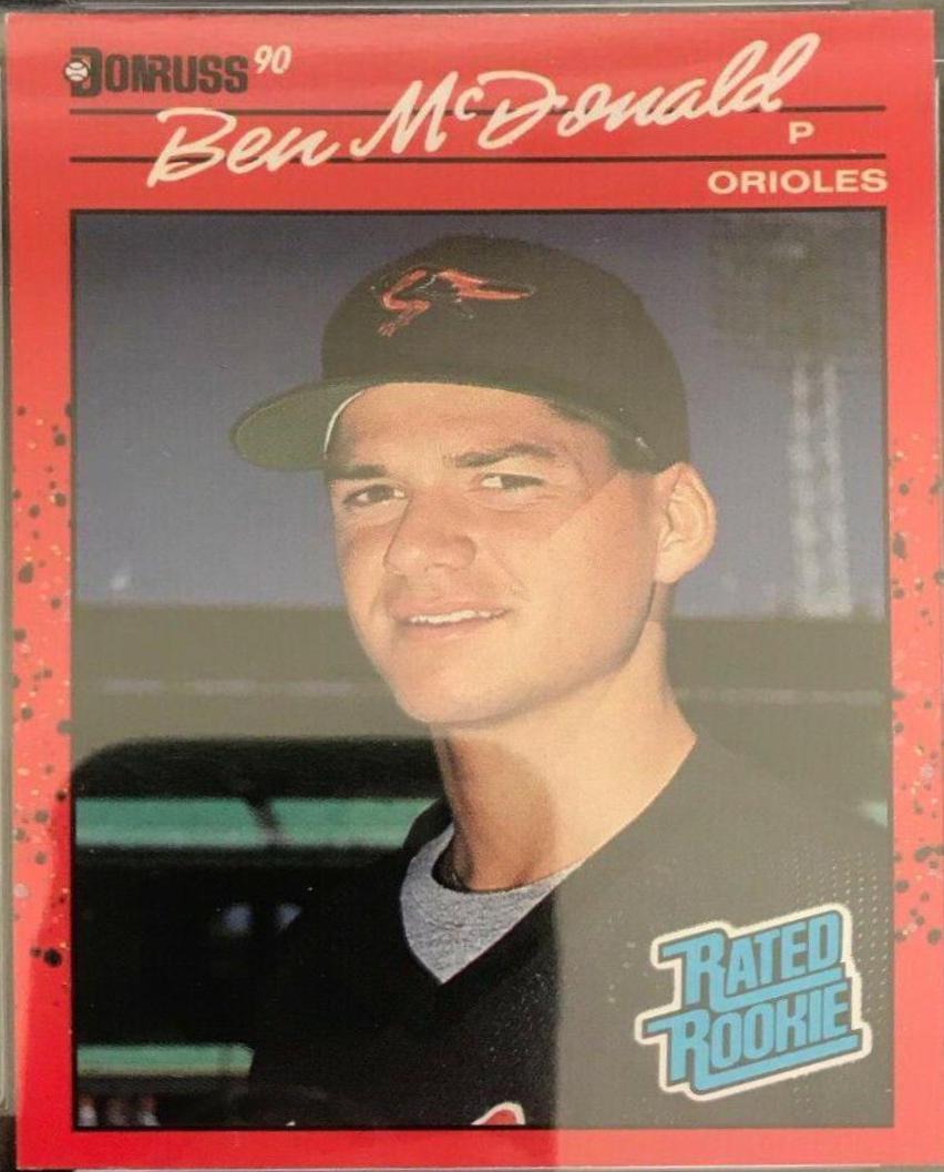 Ben McDonald #32 Baseball Cards 1990 Donruss Aqueous Test