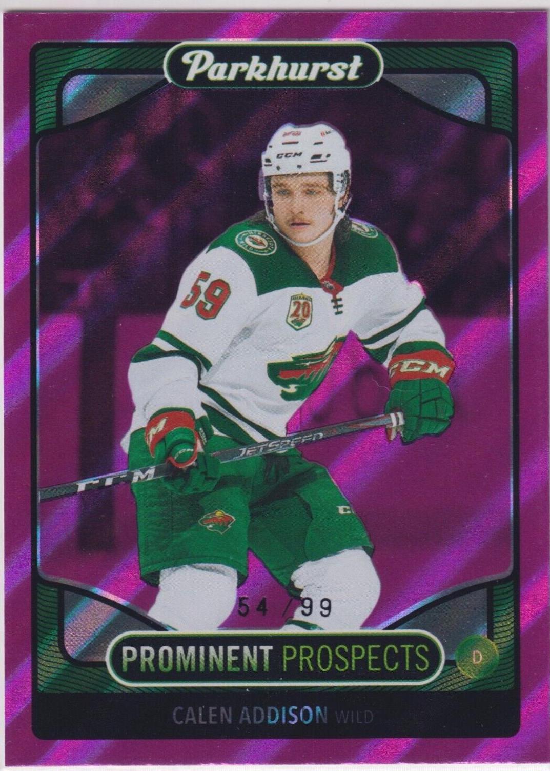 Calen Addison [Purple] #PP24 Prices | 2021 Parkhurst Prominent ...