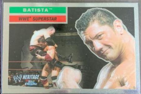 Batista #2 Wrestling Cards 2006 Topps Heritage Chrome WWE