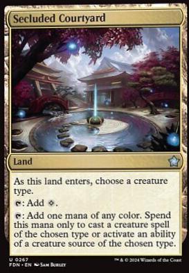 Secluded Courtyard [Foil] (Magic Foundations)