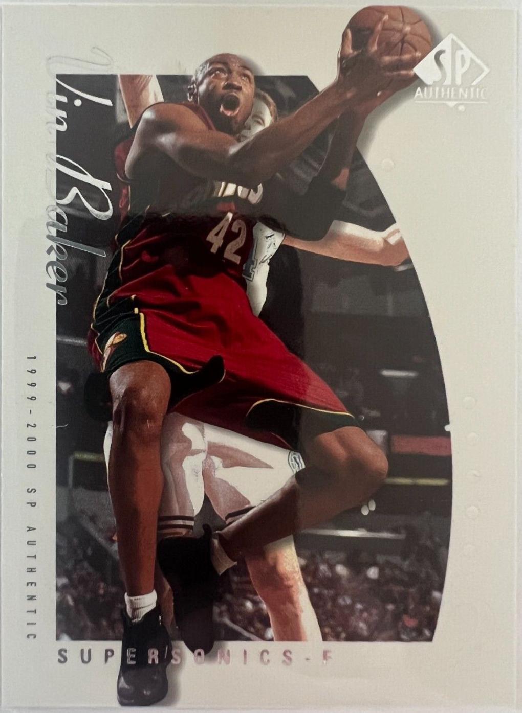 Vin Baker #77 1999-00 SP Authentic Basketball
