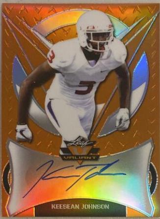 Keesean Johnson #BA-KSJ Football Cards 2019 Leaf Valiant Autographs