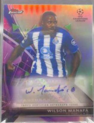 Wilson Manafa #BA-MA 2021 Topps Finest UEFA Champions League Autographs