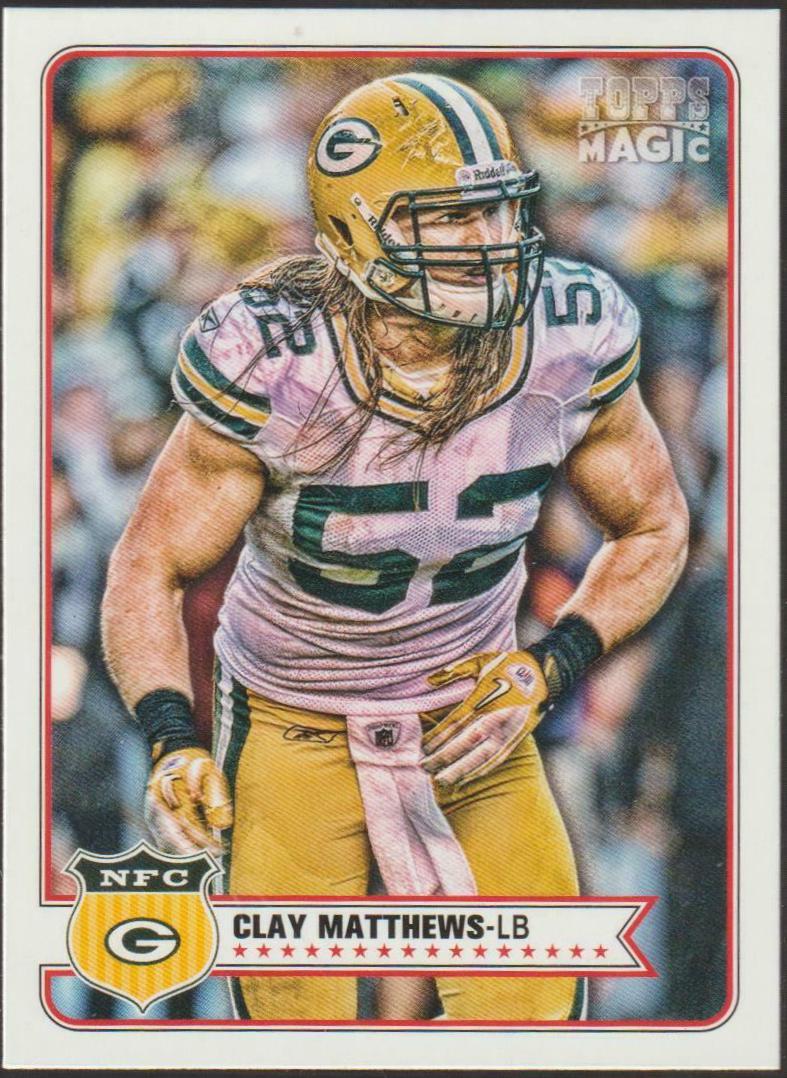 Clay Matthews #9 Football Cards 2012 Topps Magic
