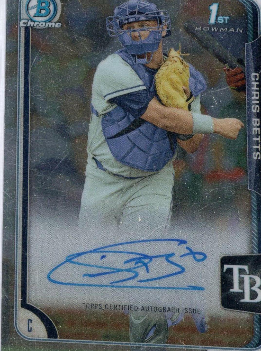 Chris Betts #BCACB Baseball Cards 2015 Bowman Chrome Draft Pick Autograph