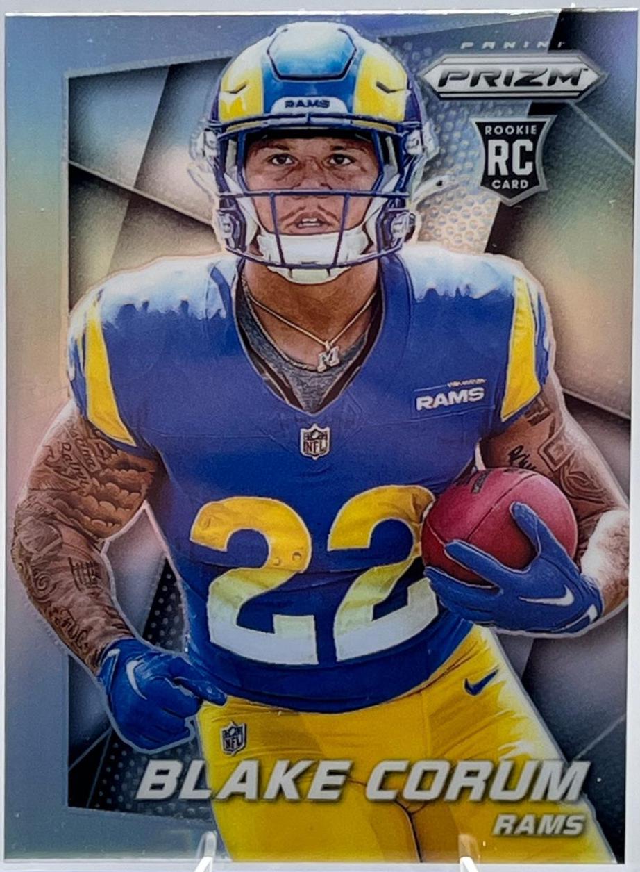 Blake Corum #9 Football Cards 2024 Panini Prizm Rookie Flashback Silver