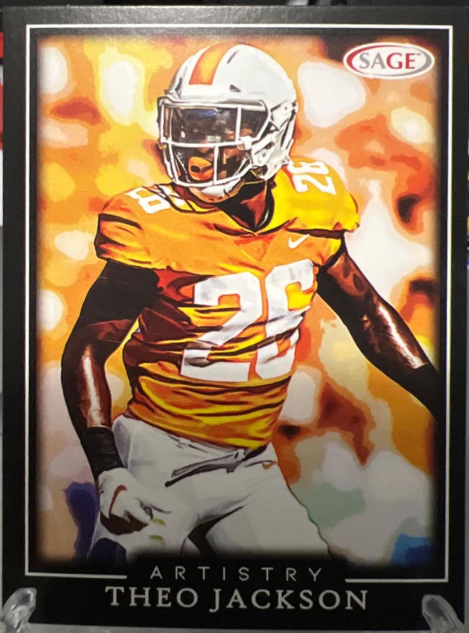Theo Jackson #28 Football Cards 2022 Sage Artistry