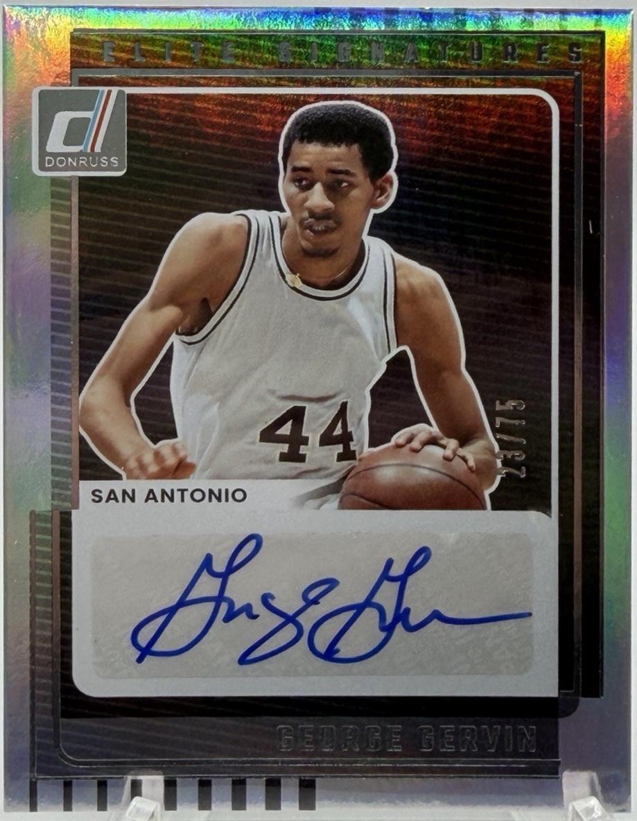 George Gervin #11 2025 Panini Donruss Elite Signature Basketball