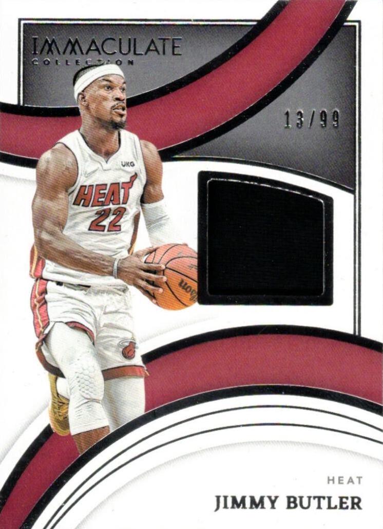 Jimmy Butler #13 Basketball Cards 2021 Panini Immaculate Collection