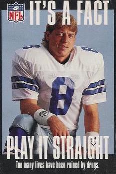 Troy Aikman: Play It Straight #1 Football Cards 1994 NFL Properties FACT