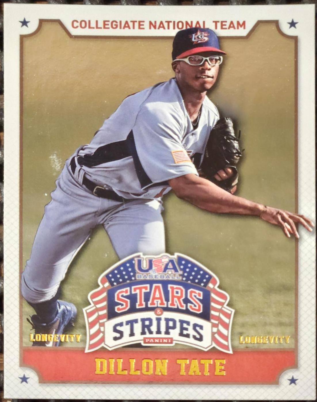 Dillon Tate #33 2015 Panini Stars & Stripes USA Baseball