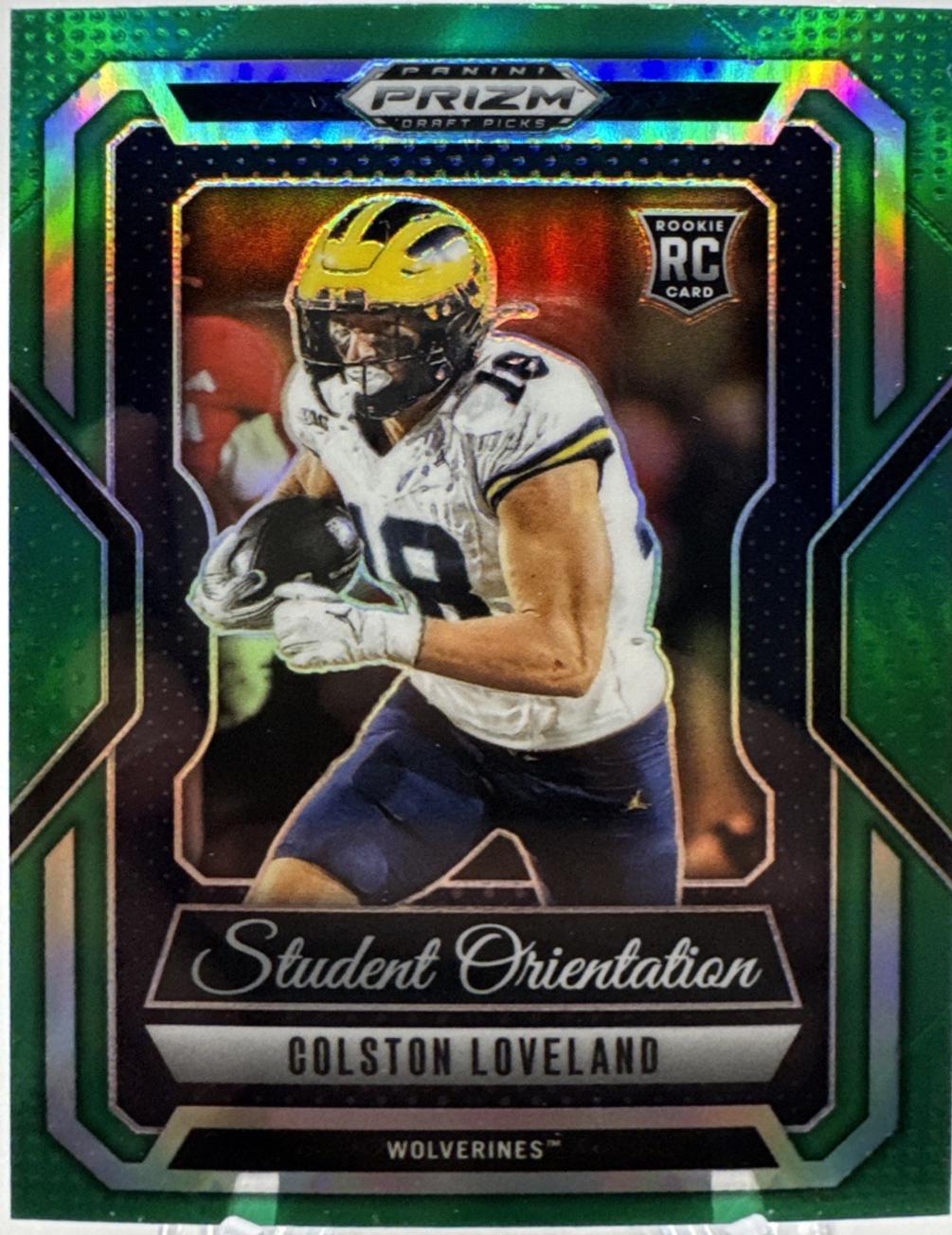 Colston Loveland [Green] #14 Prices [Rookie] | 2025 Panini Prizm