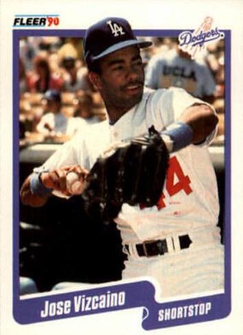 Jose Vizcaino #410 Baseball Cards 1990 Fleer