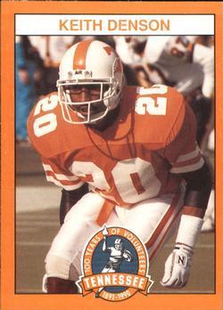 Keith Denson #20 Football Cards 1990 Tennessee Volunteers Centennial