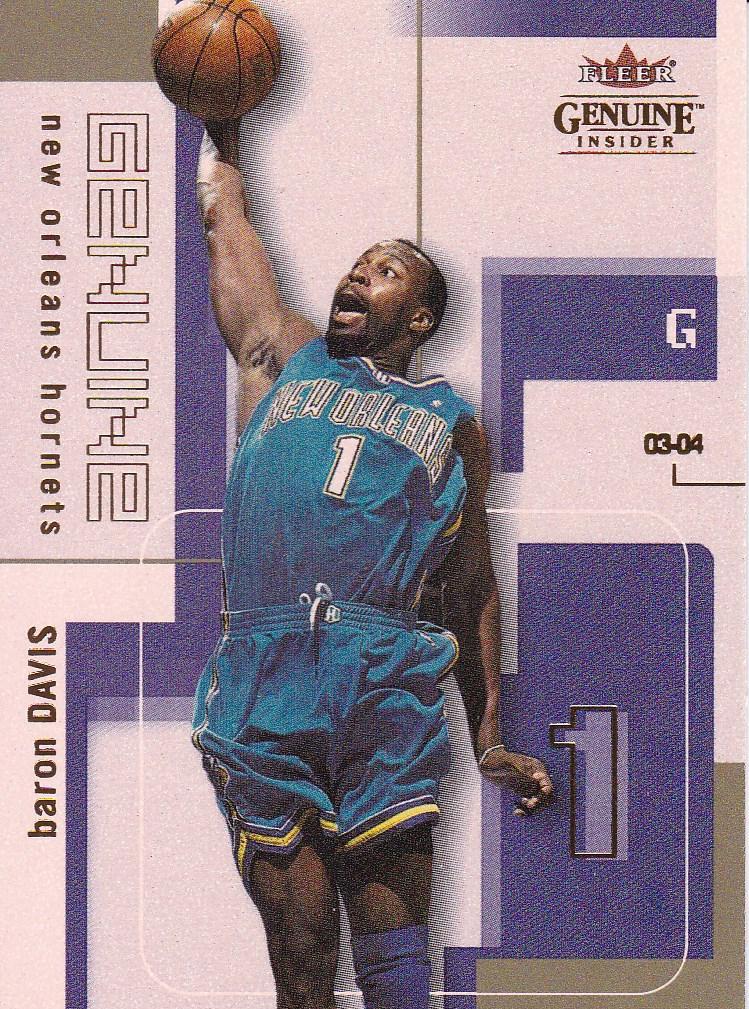 Baron Davis #48 Basketball Cards 2003 Fleer Genuine Insider