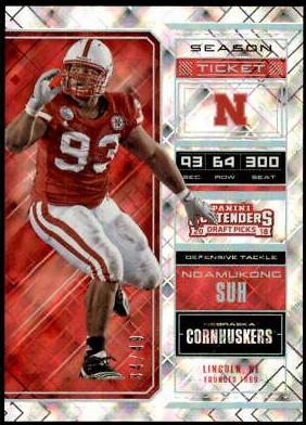 Ndamukong Suh #75 2018 Panini Contenders Draft Picks Football