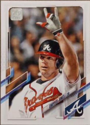 Chipper Jones #US313 2021 Topps Update Baseball