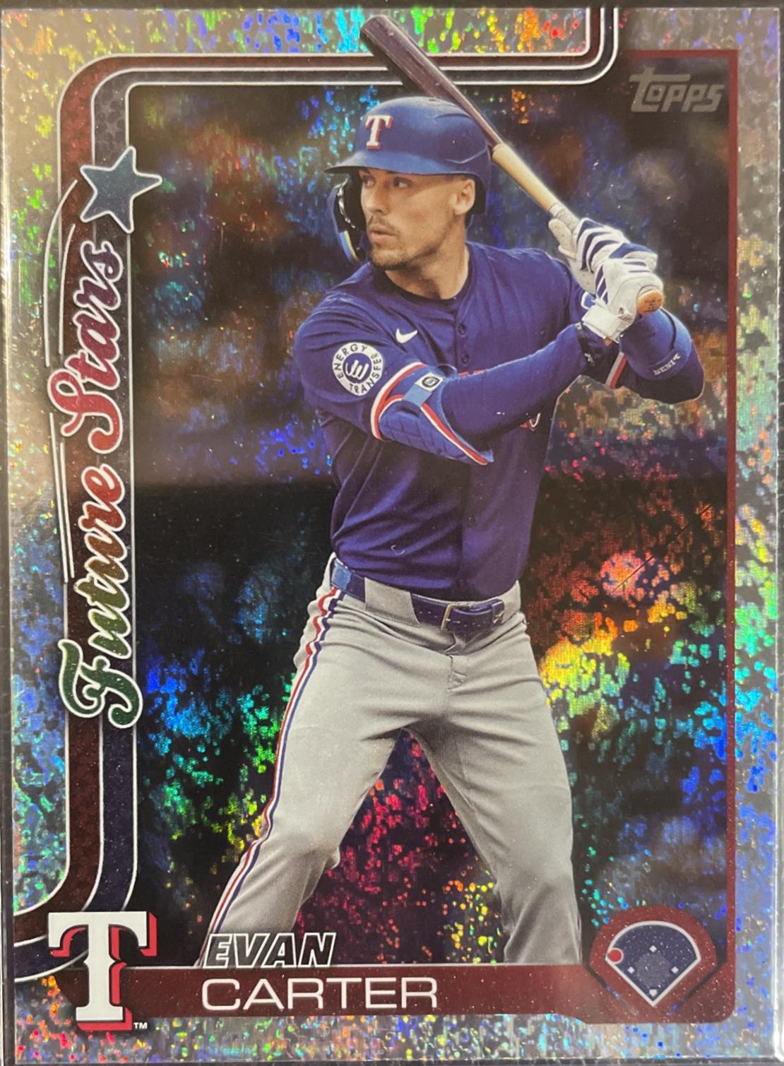 Evan Carter [Platinum Foil] #288 Prices | 2025 Topps | Baseball Cards