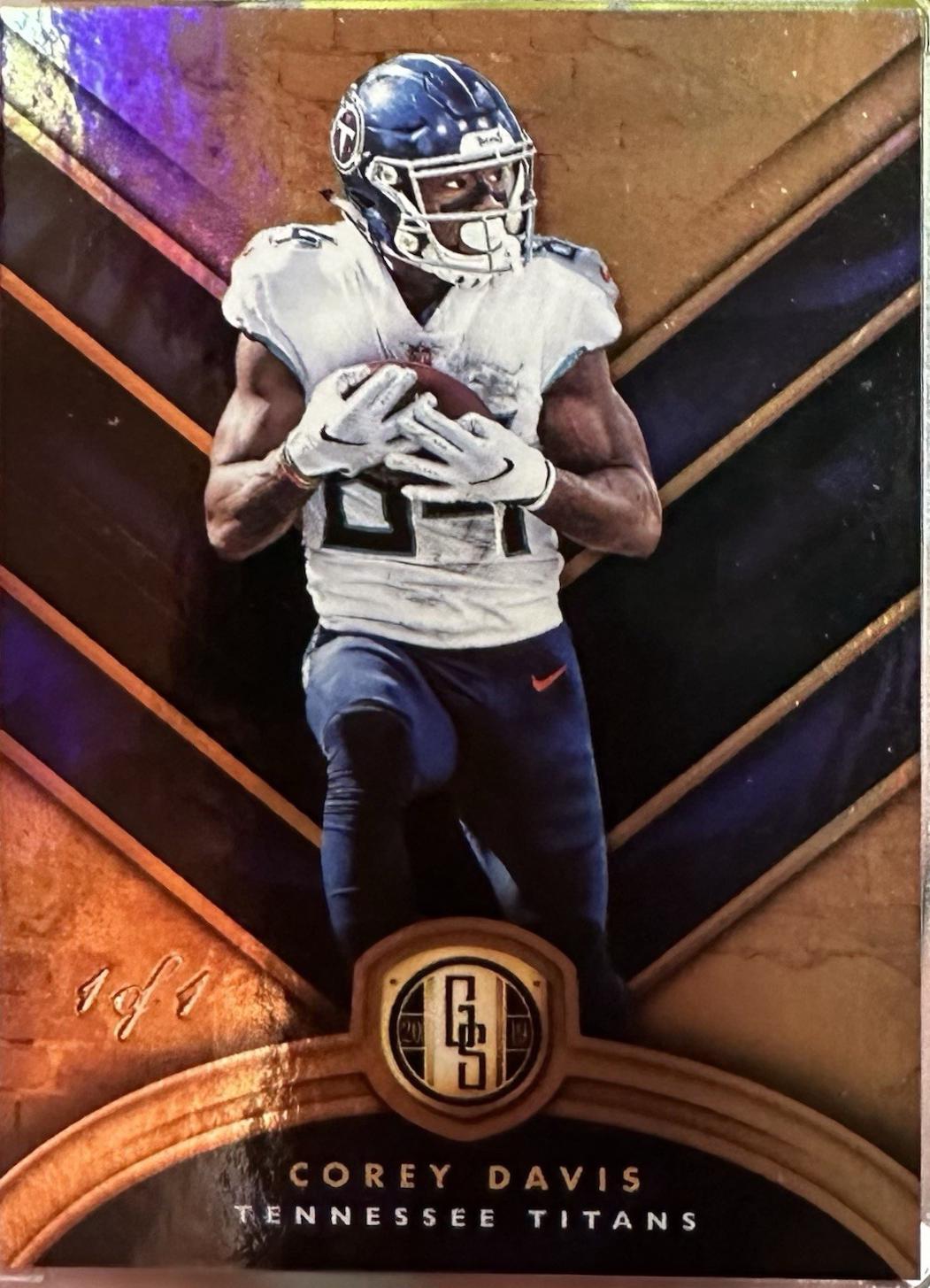 Corey Davis #8 Football Cards 2019 Panini Gold Standard