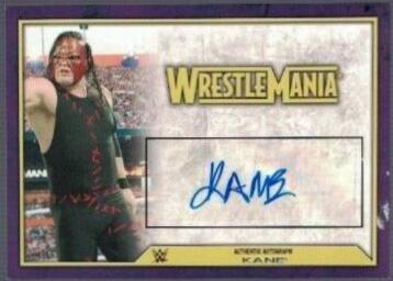 Kane Wrestling Cards 2014 Topps WWE Road to Wrestlemania Autographs