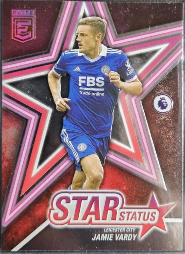 Jamie Vardy #14 Soccer Cards 2022 Panini Donruss Elite Premier League Star Status