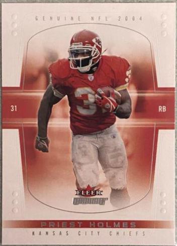 Priest Holmes #21 Football Cards 2004 Fleer Genuine