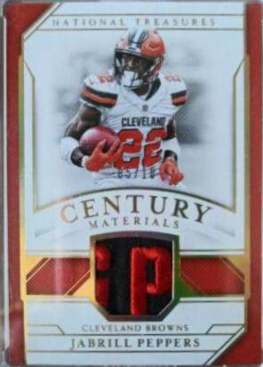 Jabrill Peppers Football Cards 2018 National Treasures Century Materials