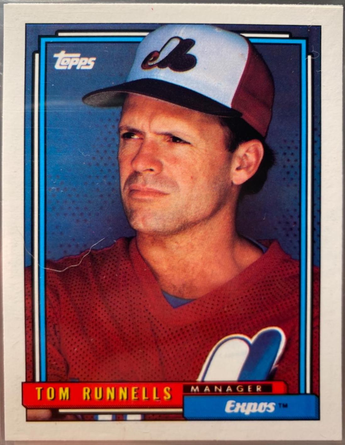 Tom Runnells #51 Baseball Cards 1992 Topps