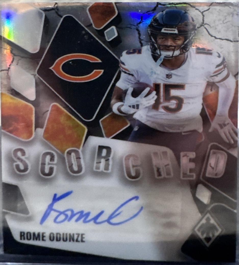 Rome Odunze #8 Prices | 2025 Panini Phoenix Scorched Signature