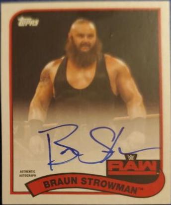 Braun Strowman #A-BS Wrestling Cards 2018 Topps WWE Heritage Autographs