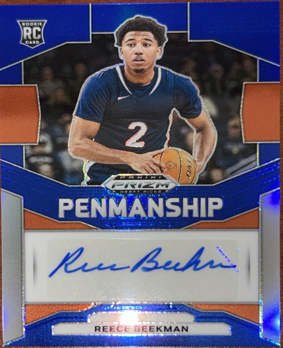 Reece Beekman #P-BEE Basketball Cards 2024 Panini Prizm Draft Picks Penmanship