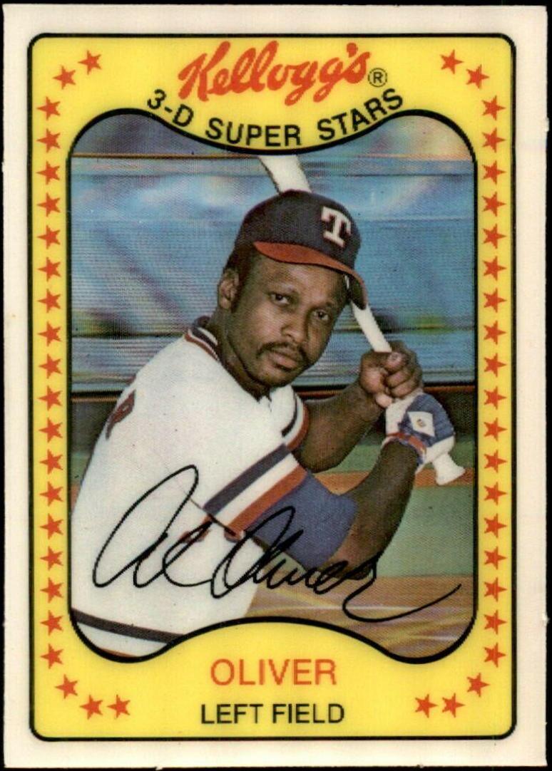 Al Oliver #4 Baseball Cards 1981 Kellogg's