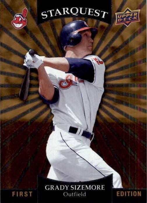 Grady Sizemore #SQ-10 Baseball Cards 2009 Upper Deck First Edition Starquest