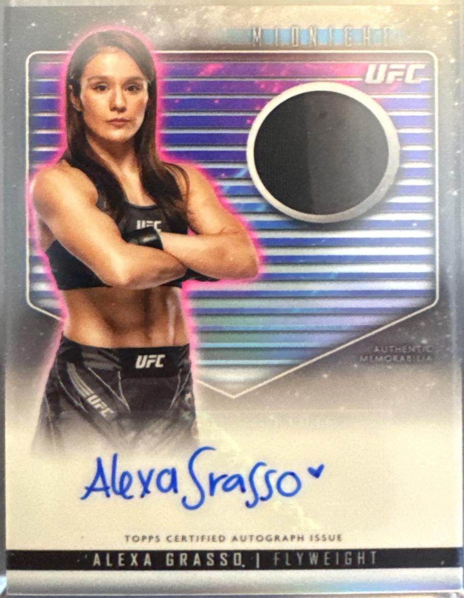 Alexa Grasso #RCA-AGR Ufc Cards 2024 Topps Midnight UFC Relic Autograph