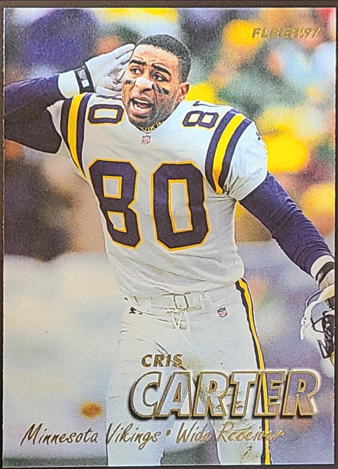 Cris Carter #6 Football Cards 1997 Fleer