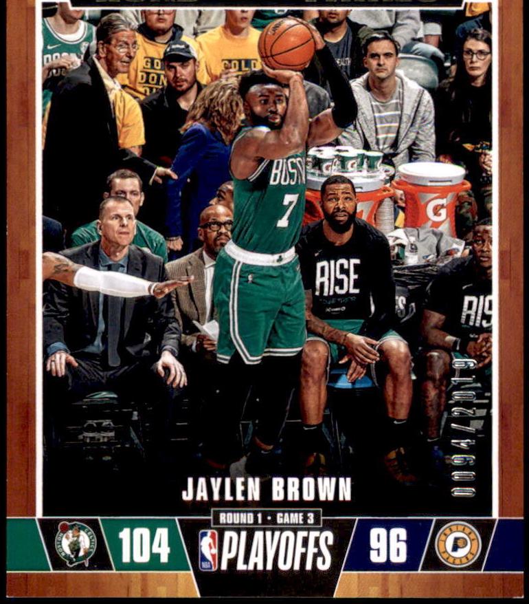 Jaylen Brown #20 Basketball Cards 2019 Panini Hoops Road to the Finals